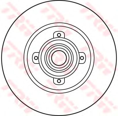 Тормозной диск TRW DF6042BS - Фото 1