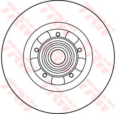 Тормозной диск TRW DF6043BS - Фото 1
