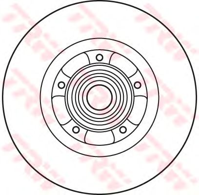 Гальмівний диск TRW DF6044BS - Фото 1