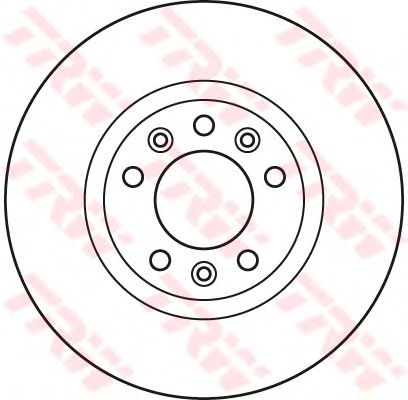 Тормозной диск TRW DF6121 - Фото 1