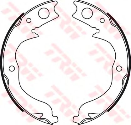 Тормозные колодки ручника TRW GS8753 - Фото 1