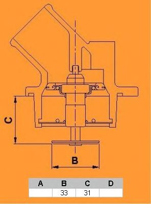 Термостат CALORSTAT by Vernet TH6494.85J - Фото 1