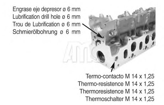 Головка циліндра AMC 908098 - Фото 1