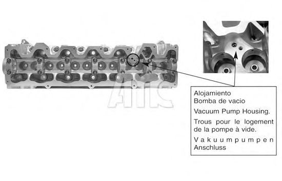 Головка блока цилиндров (ГБЦ) AMC 908504 - Фото 1