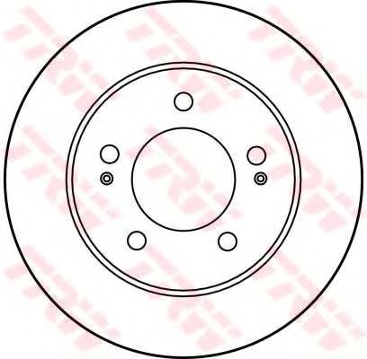 Гальмівний диск TRW DF1434 - Фото 1