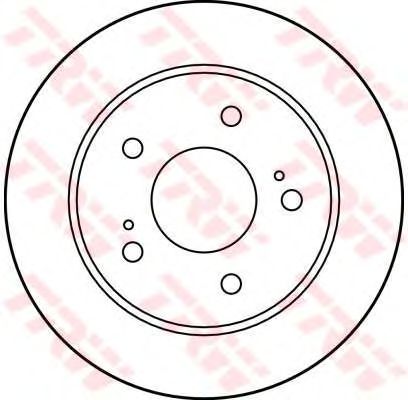 Тормозной диск TRW DF4001 - Фото 1