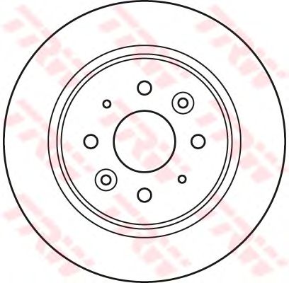 Гальмівний диск TRW DF6055 - Фото 1
