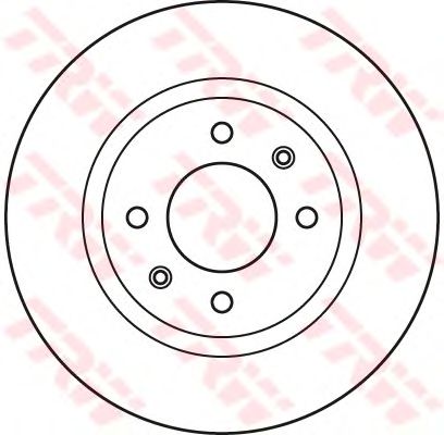 Тормозной диск TRW DF6116 - Фото 1
