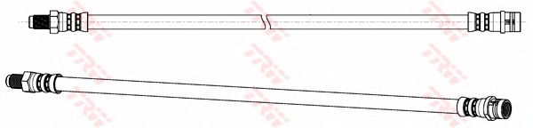 Тормозной шланг TRW PHB573 - Фото 1