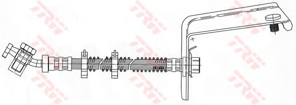 Тормозной шланг TRW PHD963 - Фото 1