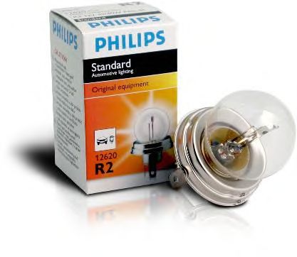 Лампа накаливания PHILIPS 12620C1 (указатель поворота, сигнал торможения, освещение номерного знака, задняя противотуманная фара, фара заднего хода, внутреннее освещение, фонарь установленный в двери, освещение багажника, подкапотная лампа, стояночные огн - Фото 1