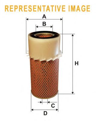 Воздушный фильтр WIX FILTERS WA6107 - Фото 1