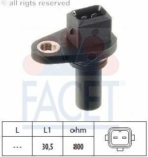 Датчик частоты вращения FACET 9.0028 (управление двигателем, АКПП)