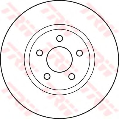 Гальмівний диск TRW DF4874S - Фото 1