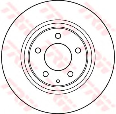Гальмівний диск TRW DF4967 - Фото 1