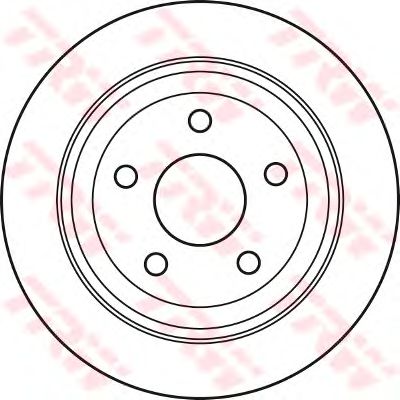 Тормозной диск TRW DF6027 - Фото 1