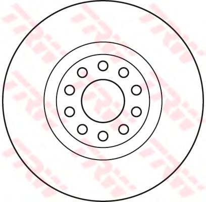 Тормозной диск TRW DF6060S - Фото 1