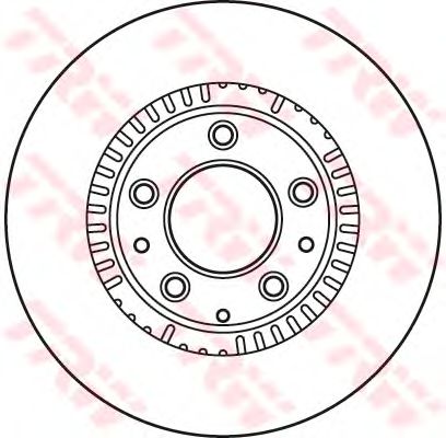 Гальмівний диск TRW DF6068 - Фото 1