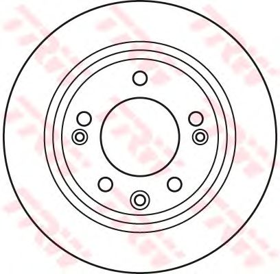 Тормозной диск TRW DF6123 - Фото 1