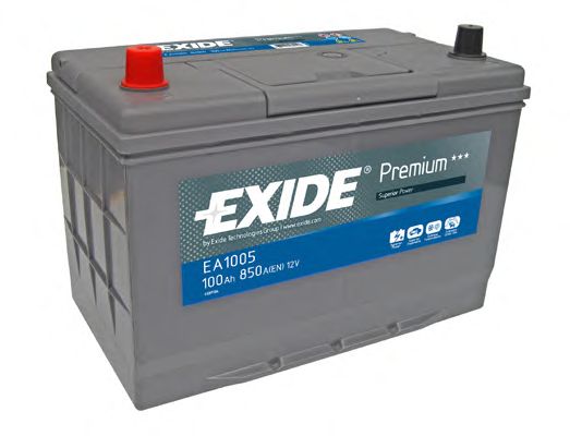 Стартерная аккумуляторная батарея EXIDE EA1005 PREMIUM *** - Фото 1