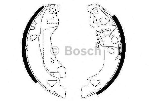Тормозные колодки BOSCH 0 986 487 317