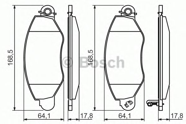 Тормозные колодки BOSCH 0 986 494 037