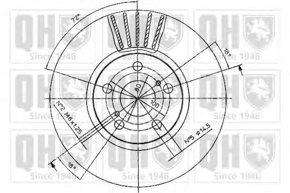 Тормозной диск QUINTON HAZELL BDC5089 - Фото 1