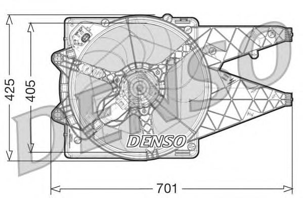 Вентилятор охлаждения DENSO DER09100