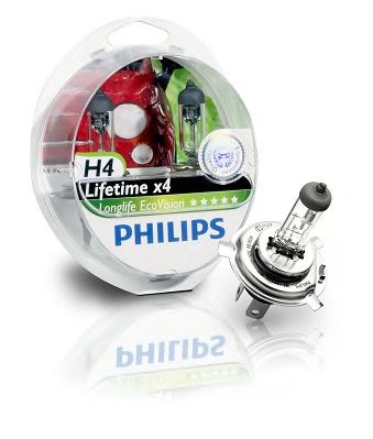 Лампа накаливания PHILIPS 12342LLECOS2 (указатель поворота, сигнал торможения, освещение номерного знака, задняя противотуманная фара, фара заднего хода, внутреннее освещение, фонарь установленный в двери, освещение багажника, подкапотная лампа, стояночны - Фото 2