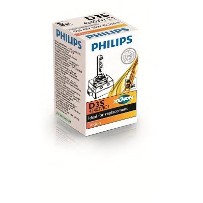 Лампа накаливания PHILIPS 42403VIC1 (фара дальнего света, основная фара) - Фото 1