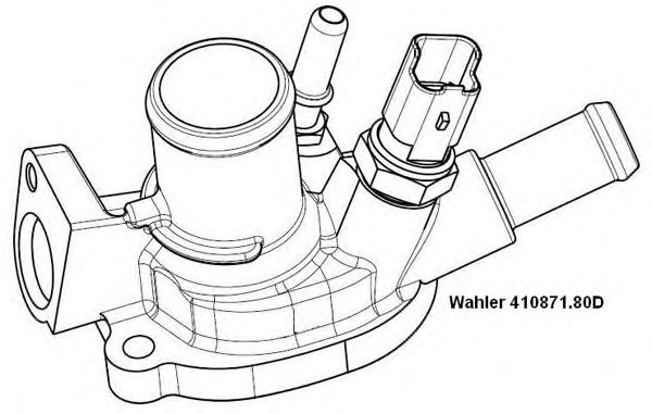 Термостат WAHLER 410871.80D - Фото 1