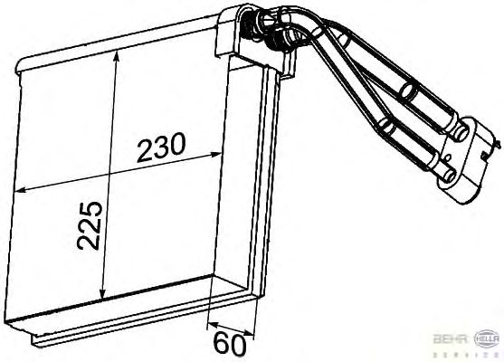 Испаритель кондиционера HELLA 8FV 351 330-731 - Фото 1
