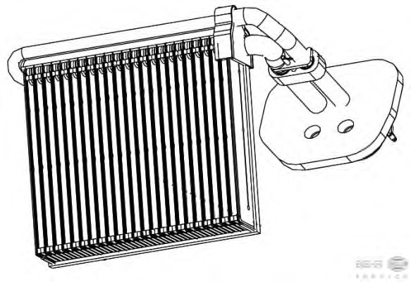 Испаритель кондиционера HELLA 8FV 351 330-791 - Фото 1