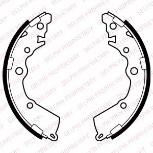 Тормозные колодки DELPHI LS2068