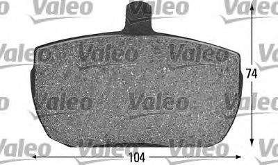 Тормозные колодки VALEO 598380 - Фото 1