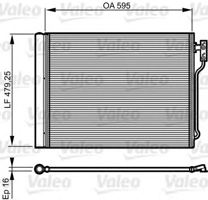 Радиатор кондиционера VALEO 814192