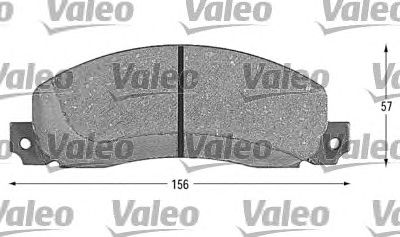 Гальмівні колодки VALEO 598086 - Фото 1