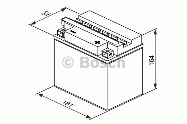 Стартерная аккумуляторная батарея BOSCH 0 092 M4F 420 M4 Fresh Pack - Фото 1