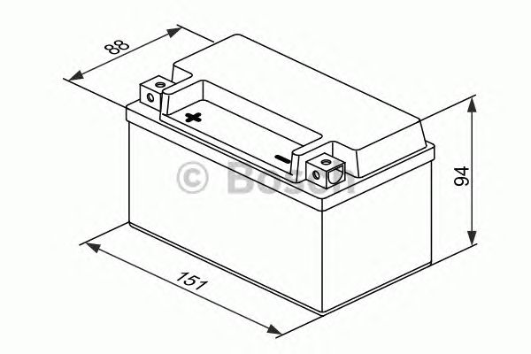 Стартерная аккумуляторная батарея BOSCH 0 092 M60 070 M6 - Фото 2