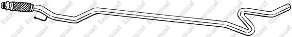 Труба выхлопного газа BOSAL 950-025
