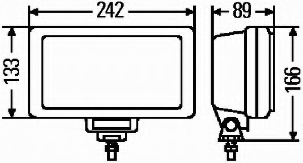 Противотуманная фара; Противотуманная фара HELLA 1NE 006 300-051 - Фото 1