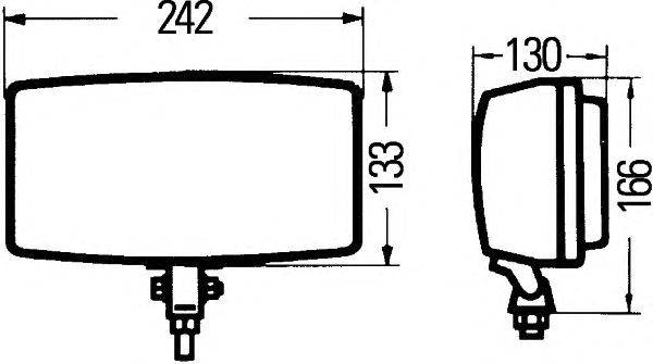 Фара дальнього світла HELLA 1FE 002 537-471 - Фото 1
