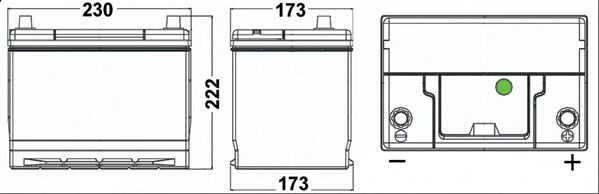 Стартерная аккумуляторная батарея EXIDE EA654 PREMIUM *** - Фото 1