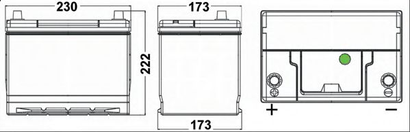 Стартерная аккумуляторная батарея EXIDE EA655 PREMIUM *** - Фото 1