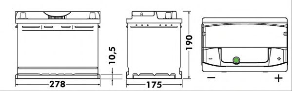 Стартерная аккумуляторная батарея EXIDE EA770 PREMIUM *** - Фото 1