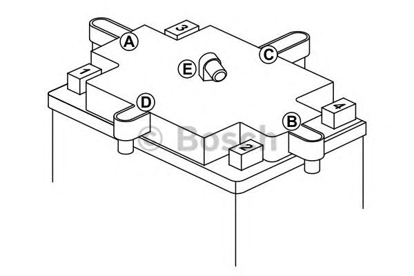 Стартерная аккумуляторная батарея BOSCH 0 092 M4F 450 M4 Fresh Pack - Фото 1
