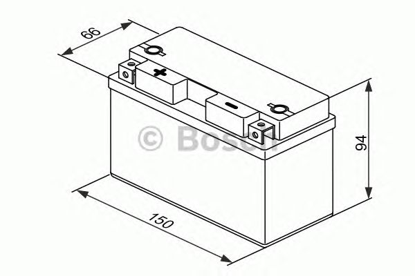 Стартерная аккумуляторная батарея BOSCH 0 092 M60 080 M6 - Фото 2