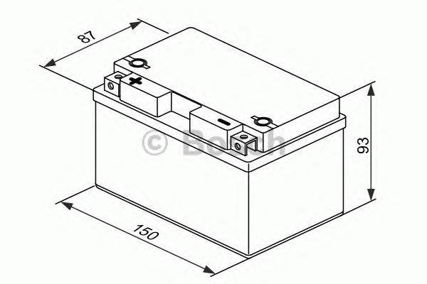 Стартерная аккумуляторная батарея BOSCH 0 092 M60 110 M6 - Фото 2