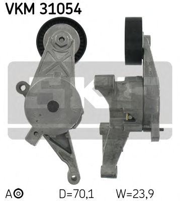 Натяжной ролик поликлинового ремня SKF VKM 31054 - Фото 1