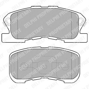 Тормозные колодки DELPHI LP1551